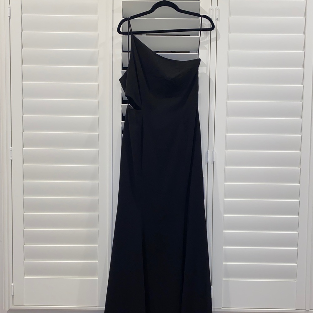 BNWT Jay Godfrey Greyson One-Shoulder Cutout Gown